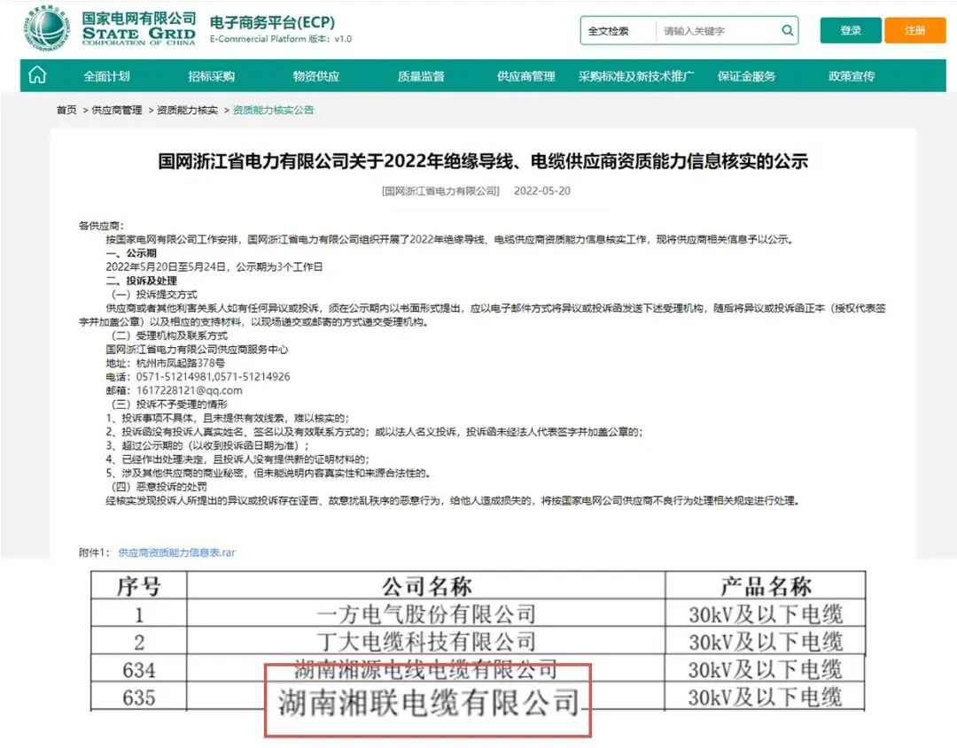 喜訊 | 湘聯(lián)電纜順利通過國家電網(wǎng)“供應(yīng)商資質(zhì)能力”審核！